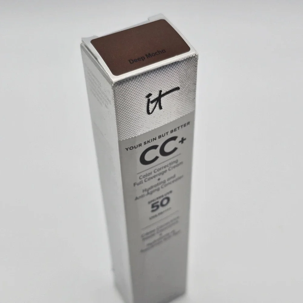 It Cosmetics SPF 50 CC+ Full Coverage Cream Deep Mocha 1.08oz